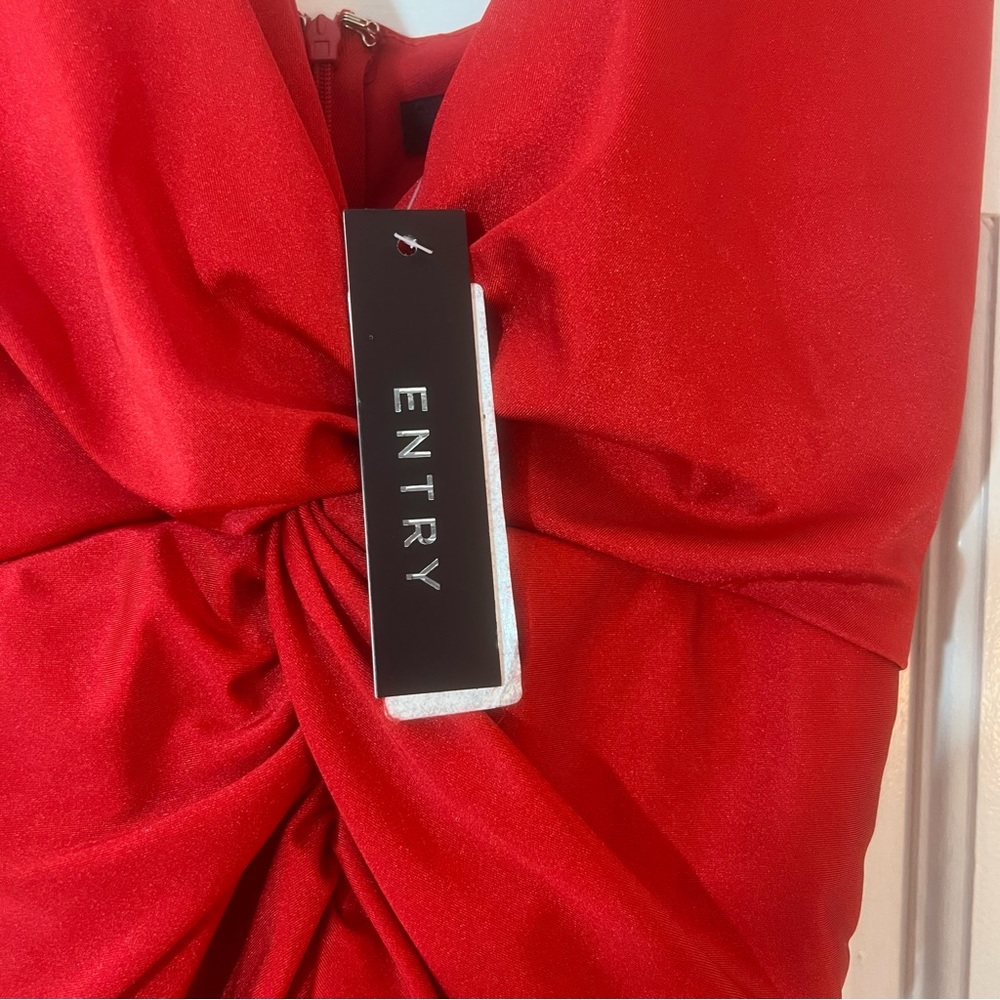 Entry Red Mini Dress - Picture 7 of 12